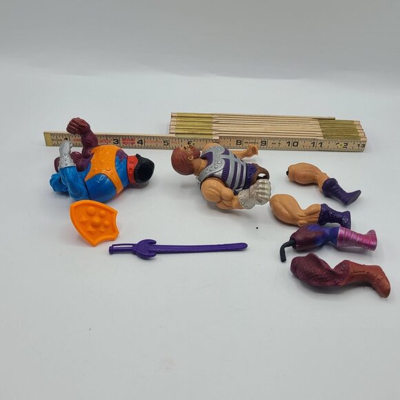 Vintage MOTU Two Bad & Fisto Action Figures 1984 Mattel Masters Of The Universe - Picture 7 of 7
